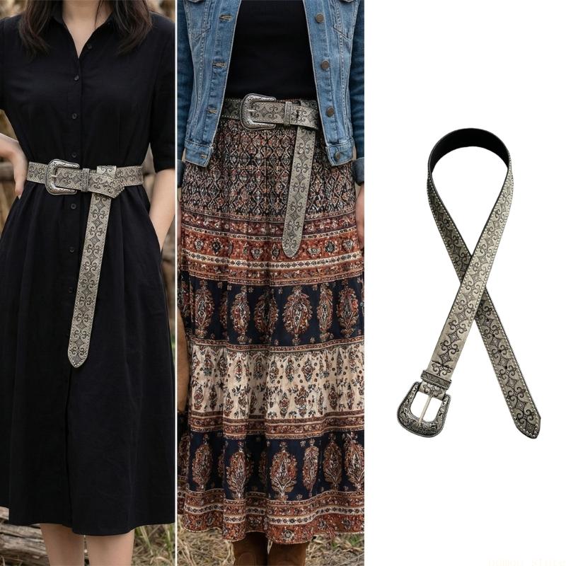 Women Formal Wear Western - 31BF คลาสสิก Retro เข็มขัดคุณลักษณะ Western Charm