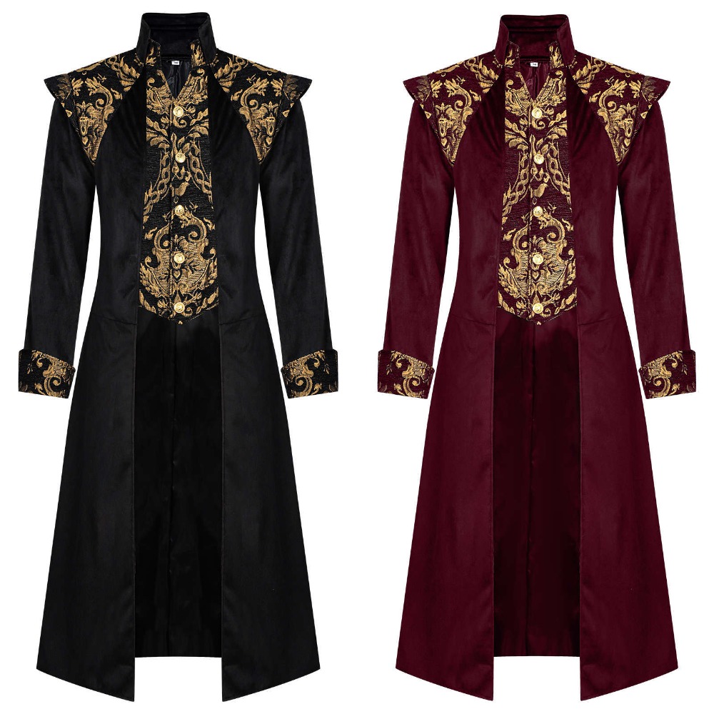 Victorian Women'S Formal Wear - เสื้อโค้ทสไตล์สตีมพังก์ยุคกลาง วิคตอเรียน กอธิค ชุดสูททางการสำหรับผู้ใหญ่ สำหรับงานฮาโลวีน คอมมิคคอน