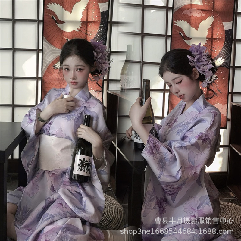 Women'S Formal Traditional Wear - ชุดกิโมโนญี่ปุ่นแบบใหม่สำหรับผู้หญิง ชุดยูกาตะแบบดั้งเดิมที่ได้รับการปรับปรุง ชุดถ่ายภาพสไตล์เทพธิดา