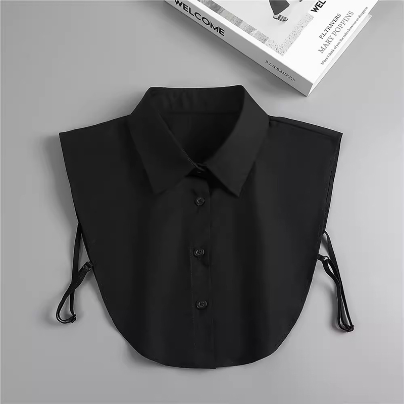 Women Formal Wear Shirts - ปกเสื้อปลอมแบบถอดได้ สวมใส่สบาย เหมาะสำหรับธุรกิจ สำหรับผู้ชายและผู้หญิง ชุดทำงาน