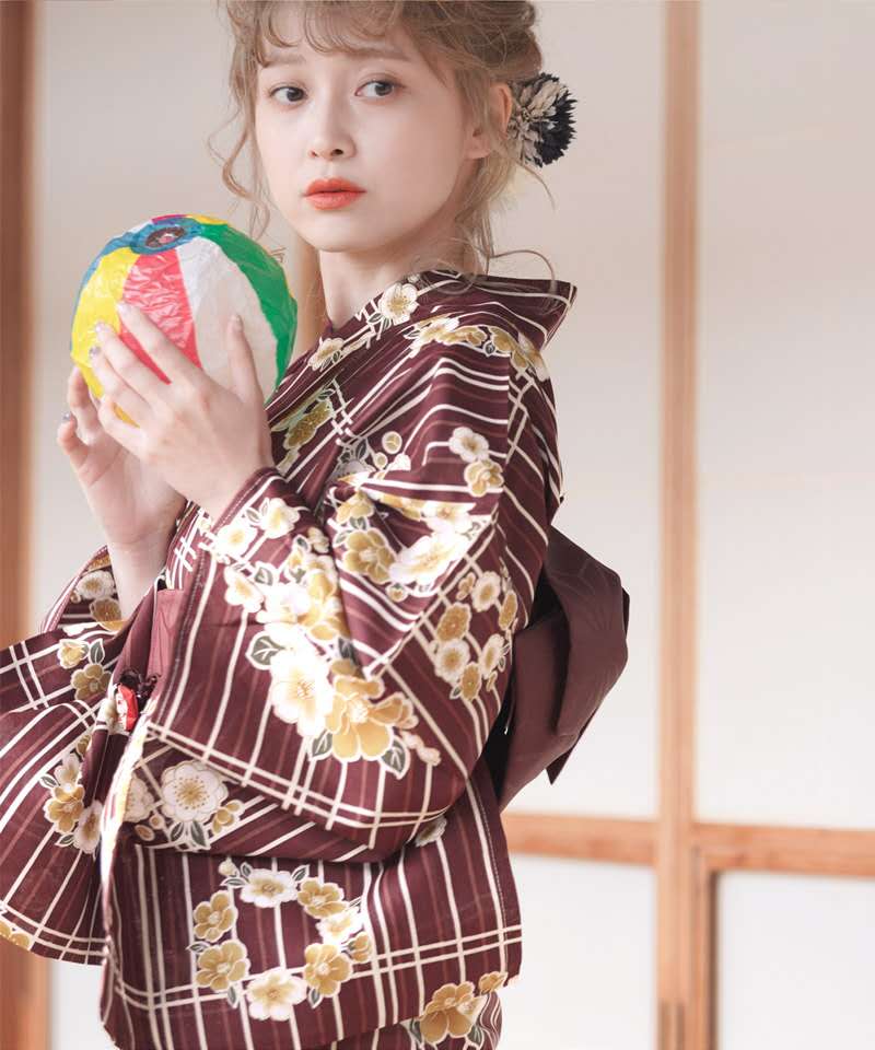 Women'S Formal Traditional Wear - ชุดกิโมโน/ยูกาตะญี่ปุ่นแบบดั้งเดิมสำหรับผู้หญิง ชุดถ่ายภาพสไตล์เรโทร 100% ผ้าฝ้าย เหมาะสำหรับการเดินทาง