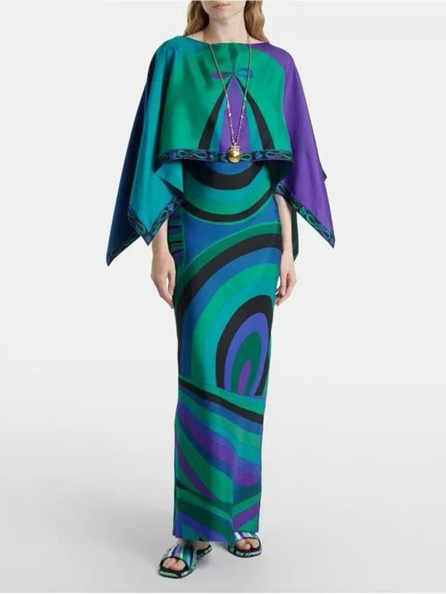 ชุดเซ็ตสองชิ้นลายพิมพ์นามธรรมส - Formal Attire Woman บทวิจารณ์และราคา
