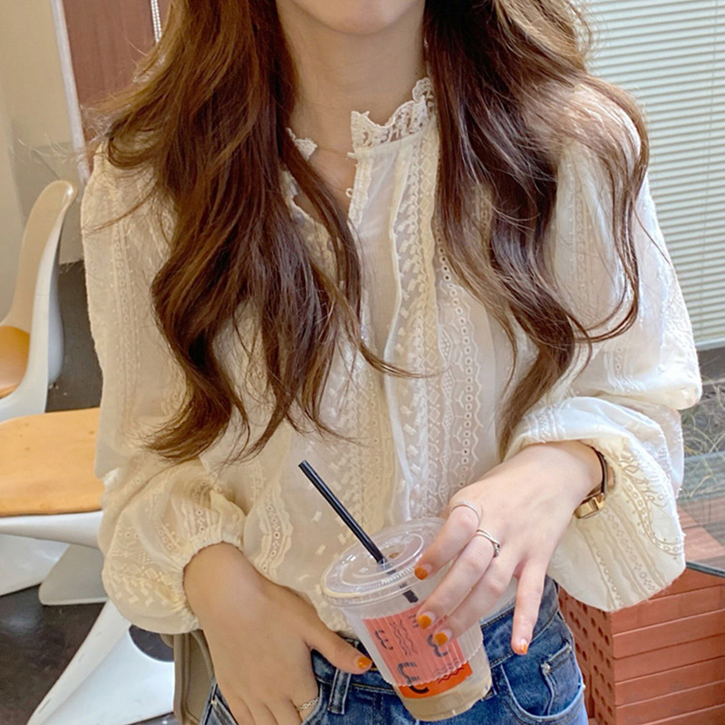 Elegant Lace ผู้หญิงเสื้อแฟชั่ - Women'S Formal Wear Blouse บทวิจารณ์และราคา