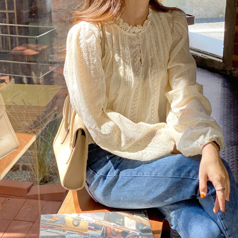 Elegant Lace ผู้หญิงเสื้อแฟชั่ - Women'S Formal Wear Blouse บทวิจารณ์และราคา