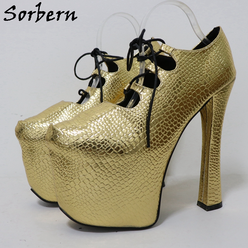 Sorbern จระเข้ทอง 20 ซม.ปั๊ม U - Pump Heel Block บทวิจารณ์และราคา