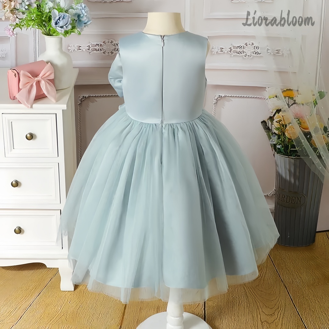 ชุดราตรีเด็กสีฟ้า ประดับโบว์ให - Large Women'S Formal Wear บทวิจารณ์และราคา