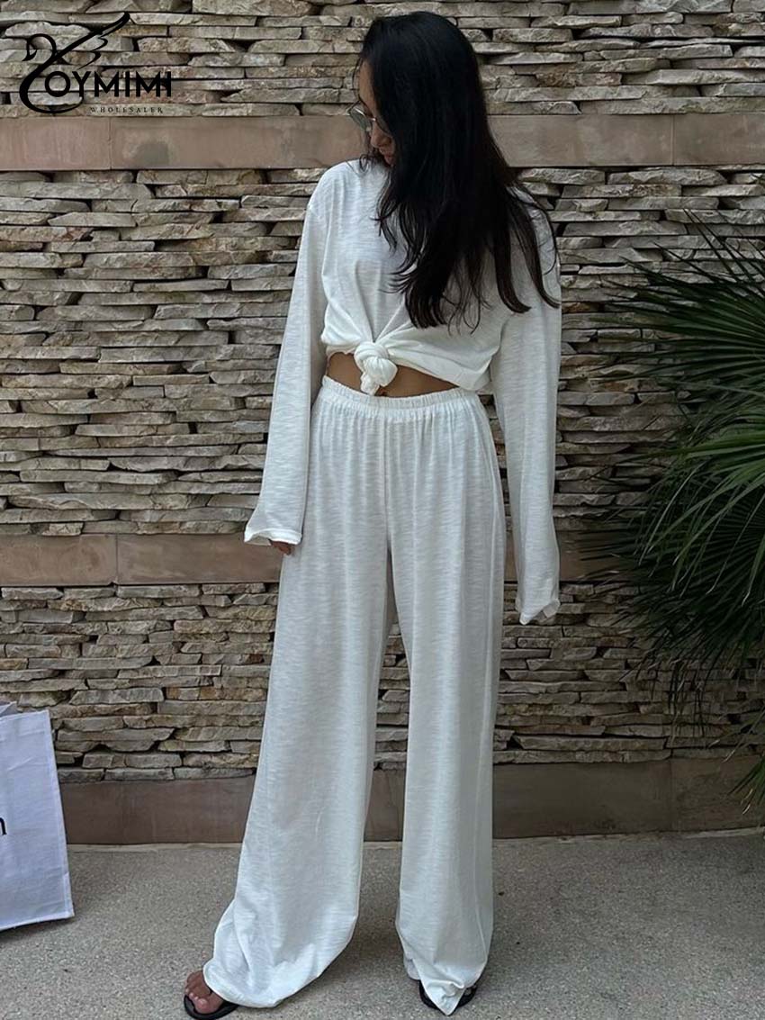Oymimi ลําลองสีขาวหลวม 2 ชิ้นช - Women'S Formal Wear Blouse บทวิจารณ์และราคา