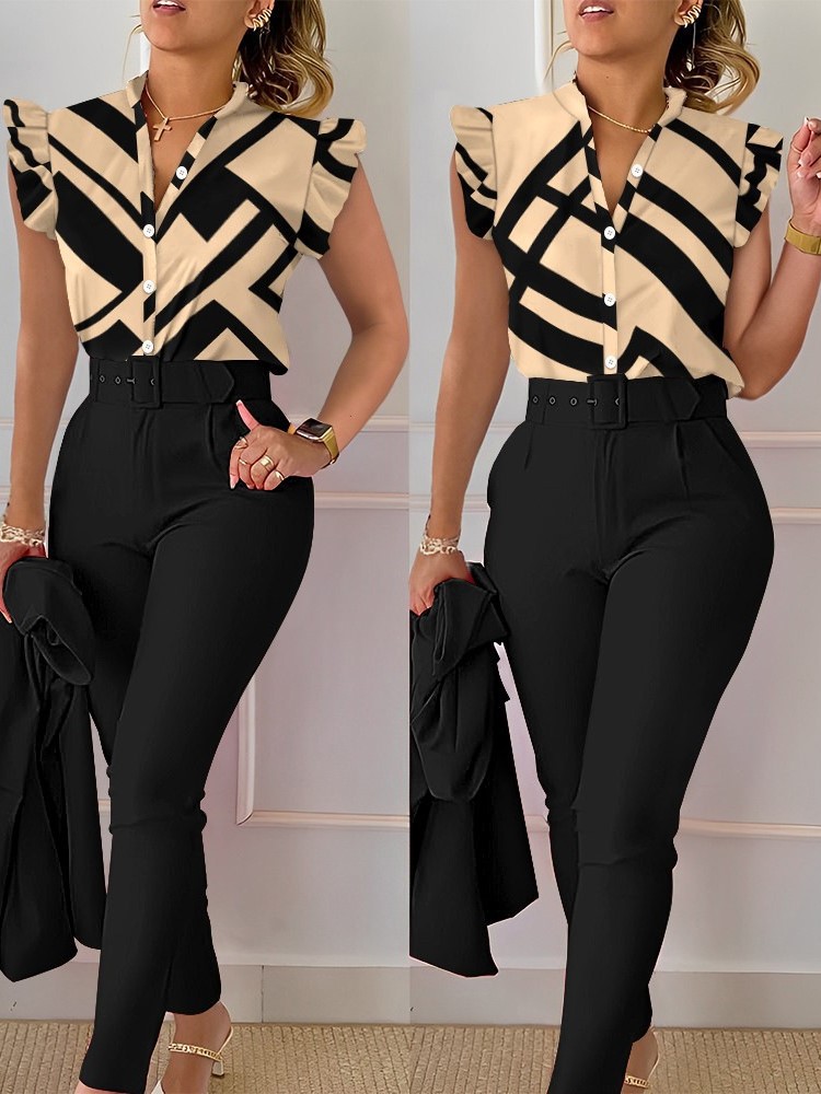 ชุดสองชิ้นหรูหราเข้ารูปสำหรับผ - Women Formal Wear Tops บทวิจารณ์และราคา