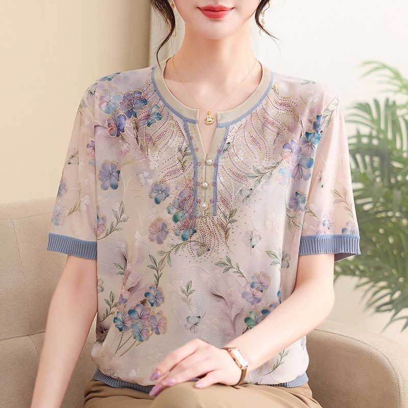 เสื้อไหมพรมผู้หญิงลายดอกไม้ แข - Women Formal Wear Tops บทวิจารณ์และราคา