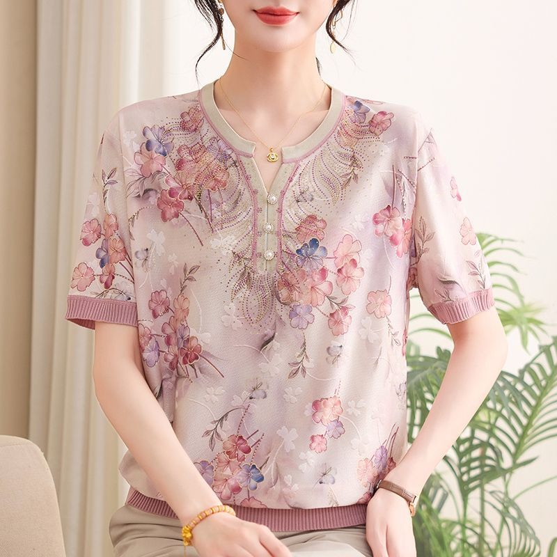 เสื้อไหมพรมผู้หญิงลายดอกไม้ แข - Women Formal Wear Tops บทวิจารณ์และราคา