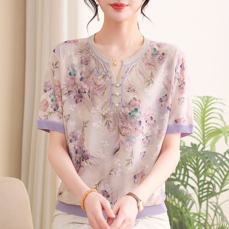 เสื้อไหมพรมผู้หญิงลายดอกไม้ แข - Women Formal Wear Tops บทวิจารณ์และราคา