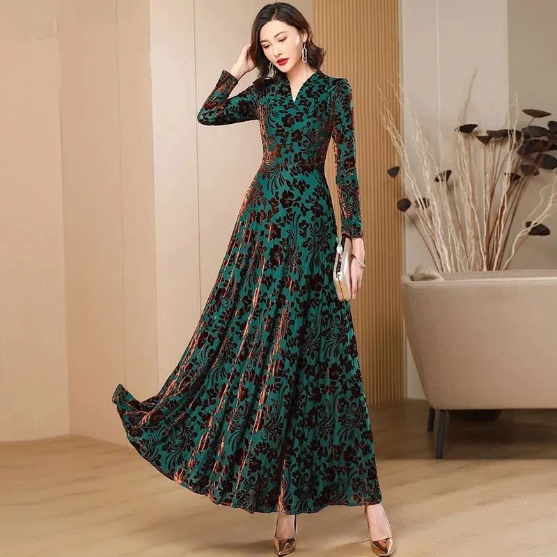 ฤดูใบไม้ผลิฤดูใบไม้ร่วงใหม่กํา - Women'S Green Formal Wear บทวิจารณ์และราคา
