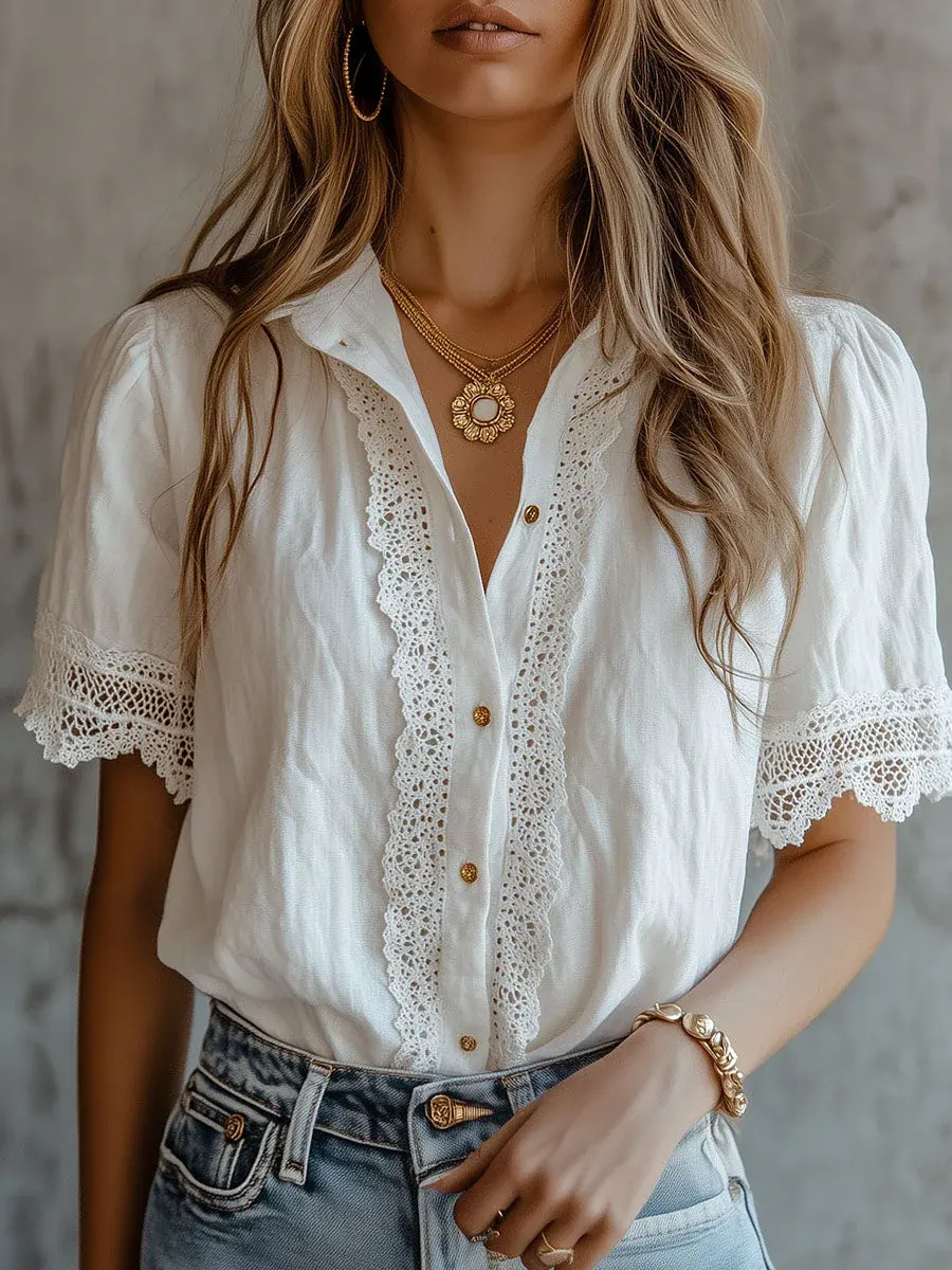 เสื้อเชิ้ตผู้หญิงหรูหรา สไตล์ล - Women Formal Wear Tops บทวิจารณ์และราคา