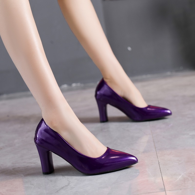 รองเท้าส้นสูงแบบสวมหัวแหลม ส้น - Pump Heel Block บทวิจารณ์และราคา