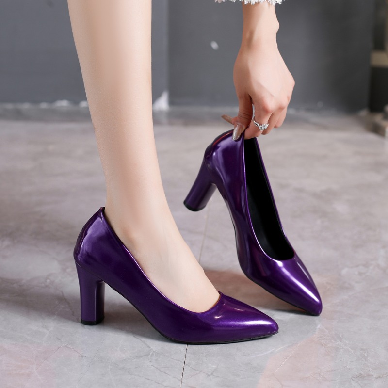 รองเท้าส้นสูงแบบสวมหัวแหลม ส้น - Pump Heel Block บทวิจารณ์และราคา