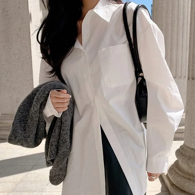 เสื้อเชิ้ตผู้หญิงไซส์ใหญ่ แขนย - Women Formal Wear Tops บทวิจารณ์และราคา