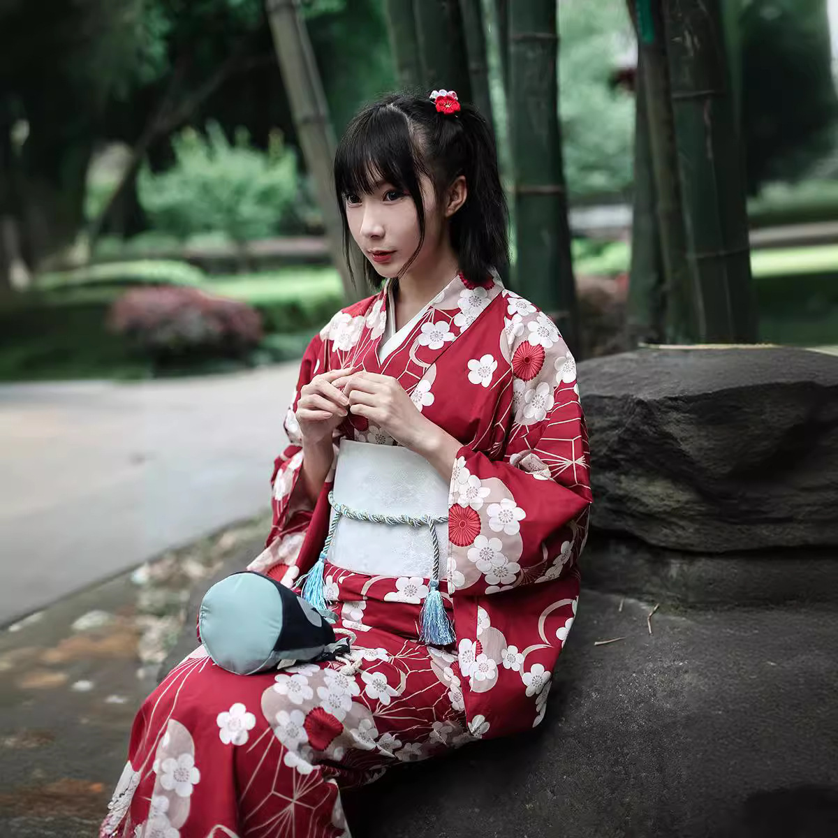 ชุดยูกาตะสีแดงแบบญี่ปุ่นสำหรับ - Women'S Formal Traditional Wear บทวิจารณ์และราคา