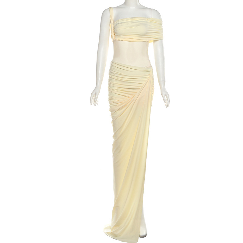 ชุดเดรสออกงานสีเหลืองสำหรับผู้ - Yellow Formal Wear Women บทวิจารณ์และราคา