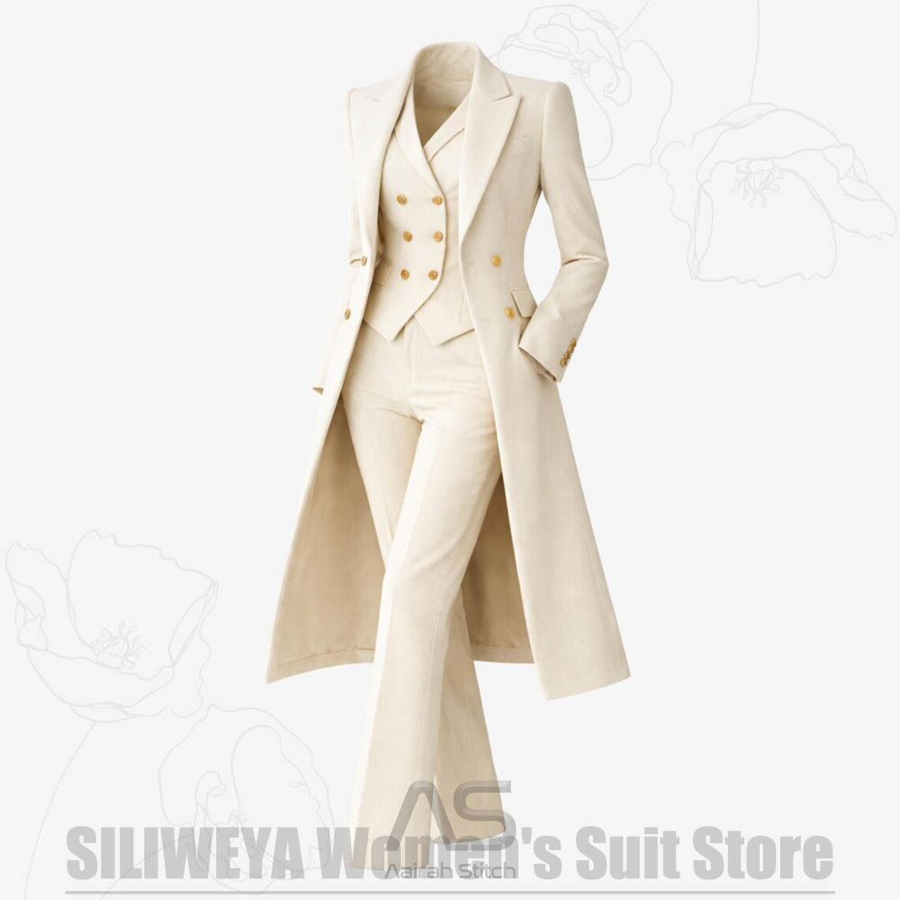 ชุดสูทผู้หญิง 3 ชิ้น แบบกระดุม - Women Formal Wear Shirts บทวิจารณ์และราคา