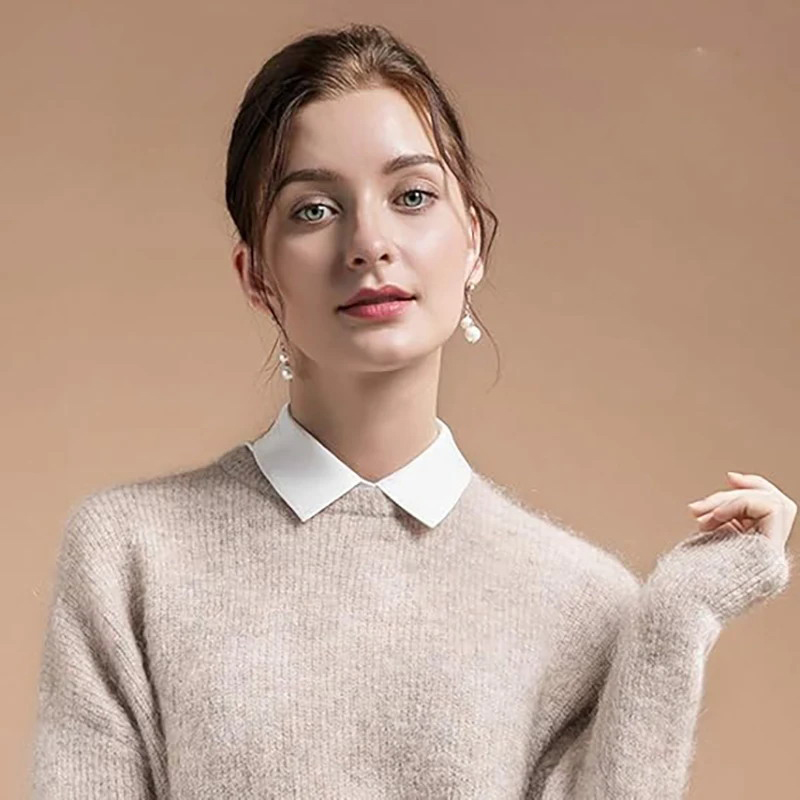 ปกเสื้อปลอมแบบถอดได้ สวมใส่สบา - Women Formal Wear Shirts บทวิจารณ์และราคา