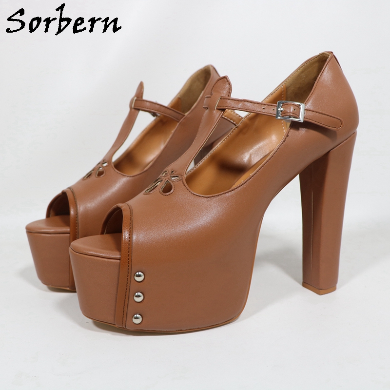 รองเท้าส้นสูงแบบเปิดนิ้วเท้าปร - Pump Heel Block บทวิจารณ์และราคา