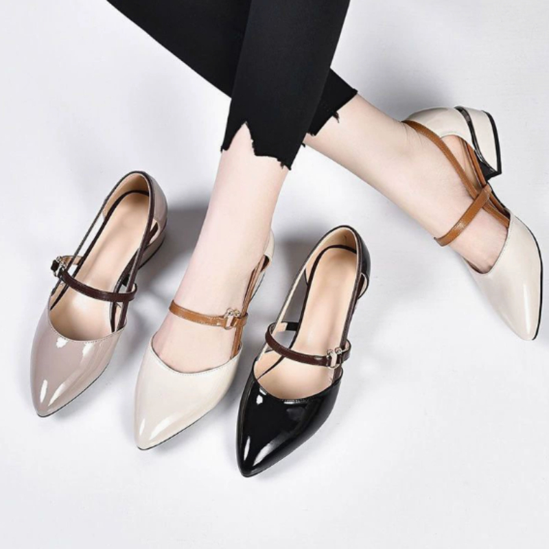 รองเท้าส้นเตี้ยแบบสวมเปิดส้นสำ - Pump Heel Block บทวิจารณ์และราคา