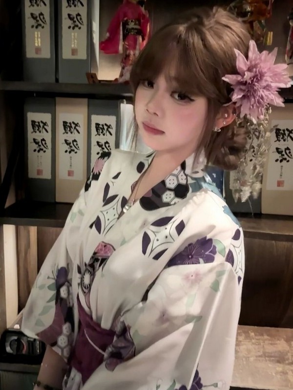 ชุดกิโมโนสีม่วงแบบดั้งเดิมสำหร - Women'S Formal Traditional Wear บทวิจารณ์และราคา