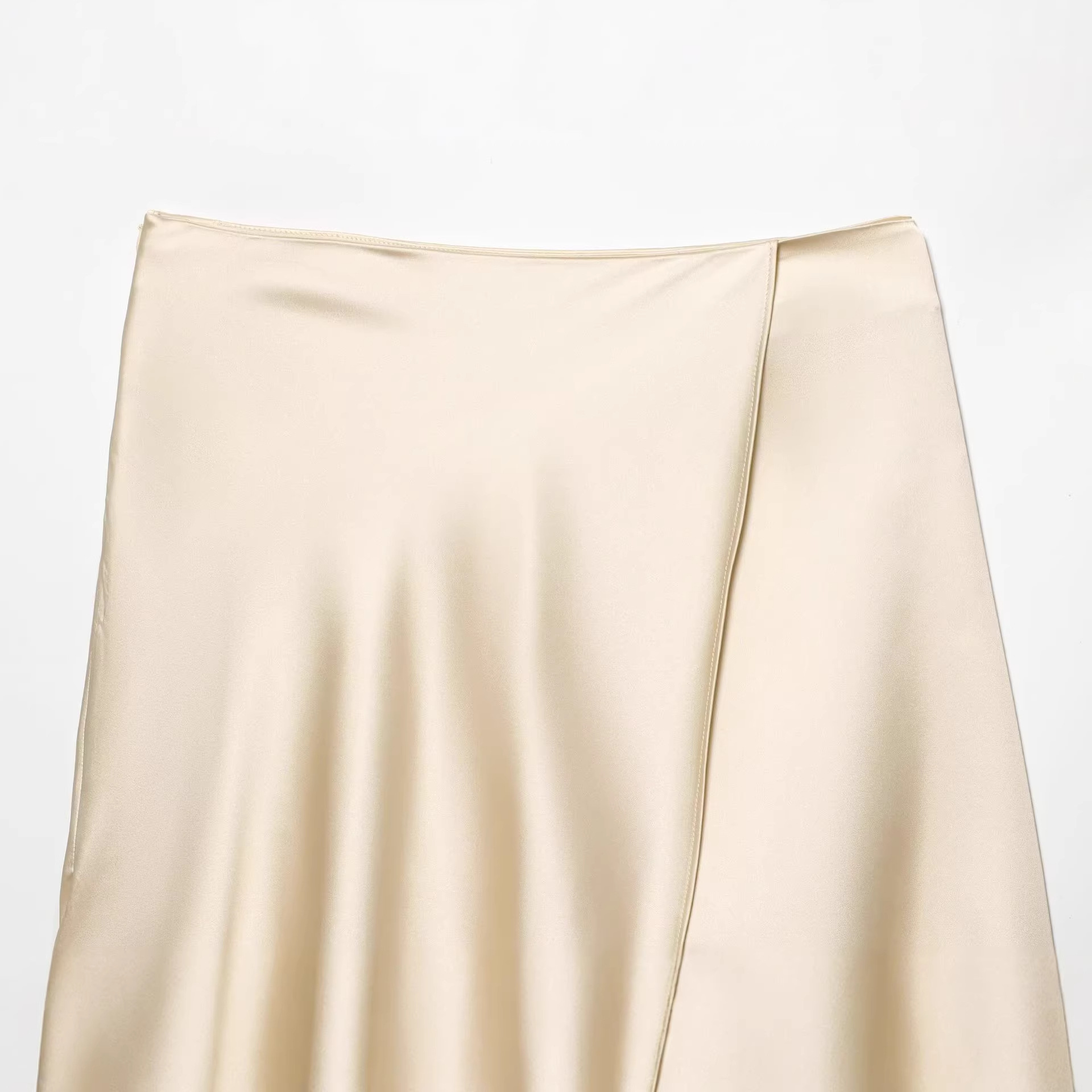 กระโปรงผ้าซาตินแต่งขอบลูกไม้สี - Yellow Formal Wear Women บทวิจารณ์และราคา