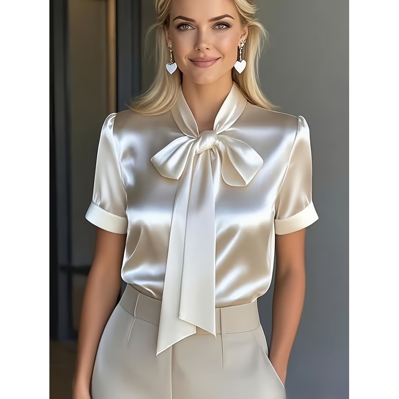 เสื้อเชิ้ตแขนสั้นผู้หญิงแบบหรู - Women Formal Wear Shirts บทวิจารณ์และราคา