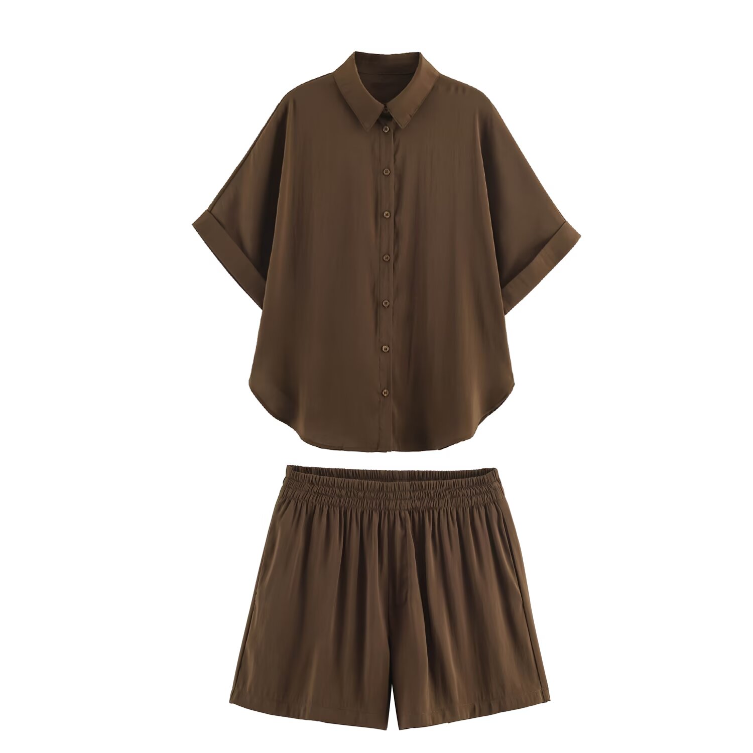 ชุดเสื้อเชิ้ตและกางเกงขาสั้นลำ - Women Formal Wear Tops บทวิจารณ์และราคา